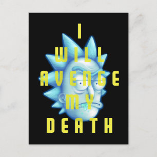 Invitation Carte Postale RICK ET MORTY™   Je Vais Évenger Ma Mort