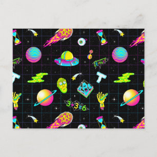 Invitation Carte Postale RICK ET MORTY™ Motif de la saison psychédélique