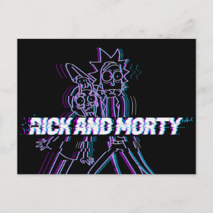 Invitation Carte Postale RICK ET MORTY™  Rick Et Morty Glités