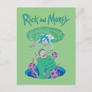 Invitation Carte Postale RICK ET MORTY™  Secourt du portail