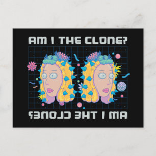 Invitation Carte Postale RICK ET MORTY™ Suis-Je Le Clone ?