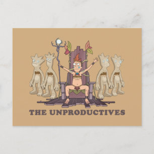 Invitation Carte Postale RICK ET MORTY™   the Unproductives