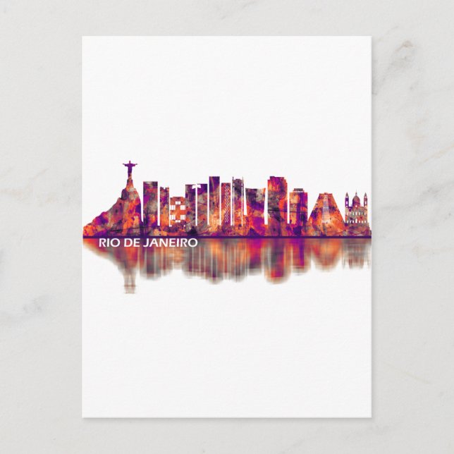 Invitation Carte Postale Rio de Janeiro Brazil Skyline (Devant)