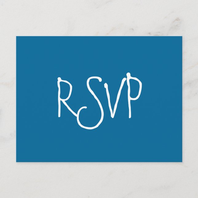 INVITATION CARTE POSTALE RSVP (Devant)