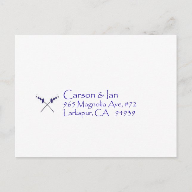 INVITATION CARTE POSTALE RSVP (Devant)