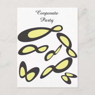 Invitation Carte Postale RSVP Corporate Party - Symbole d'infini