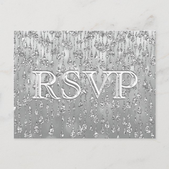 Invitation Carte Postale RSVP | Palais de cristal (Devant)
