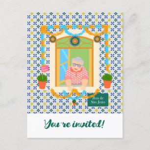 Invitation Carte Postale Saint John Portugais Festa Voisin