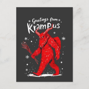 Invitation Carte Postale Salutation de Krampus Xmas Noël 