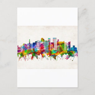 Invitation Carte Postale San Jose California Skyline