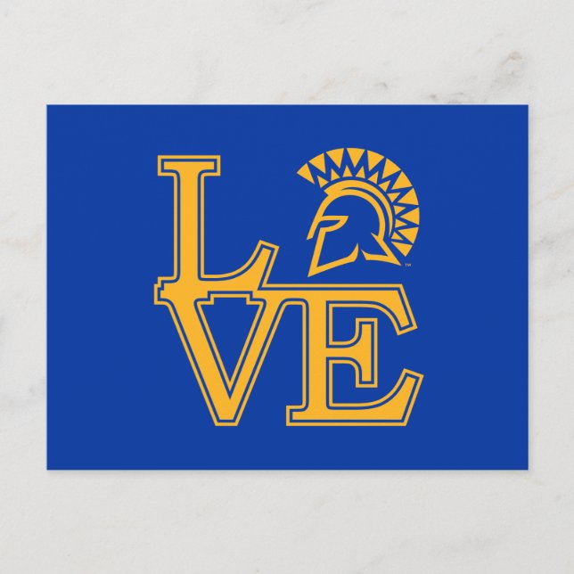 Invitation Carte Postale San Jose State Love (Devant)