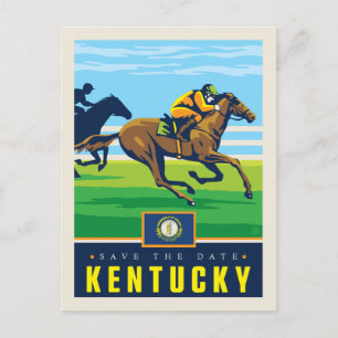 Invitation Carte Postale Save the date   Kentucky