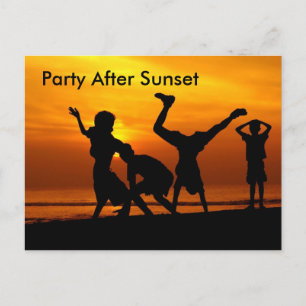 Invitation Carte Postale Se divertir