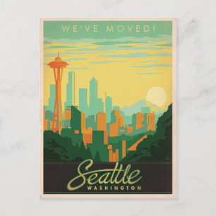 Invitation Carte Postale Seattle, WA   que nous nous sommes déplacé