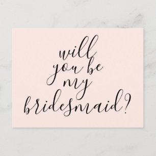 Invitation Carte Postale Seras-Tu Ma Femme D'Accueil Simple Proposition Mod