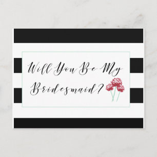 Invitation Carte Postale Seras-Tu Ma Proposition De Bridesmaid