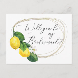 Invitation Carte Postale Seras-Tu Ma Proposition De Bridesmaid   Mariage ci