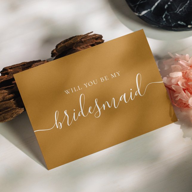 Invitation Carte Postale Serez-vous ma demoiselle d'honneur ? Script d'auto (Créateur téléchargé)