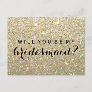 Invitation Carte Postale Serez-Vous Mon Camarade D'Accueil - Gold Parties s