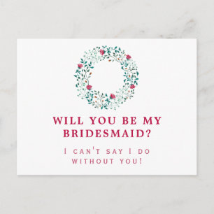 Invitation Carte Postale Serre de verdure rustique Soyez mon Mariage