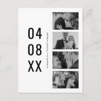 Signet photo retro noir et blanc Enregistrer la da