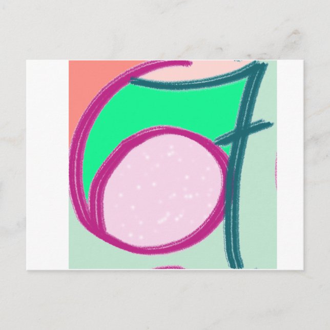 Invitation Carte Postale Six Seven Anniversaire (Devant)