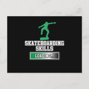 Invitation Carte Postale Skateboard Skills
