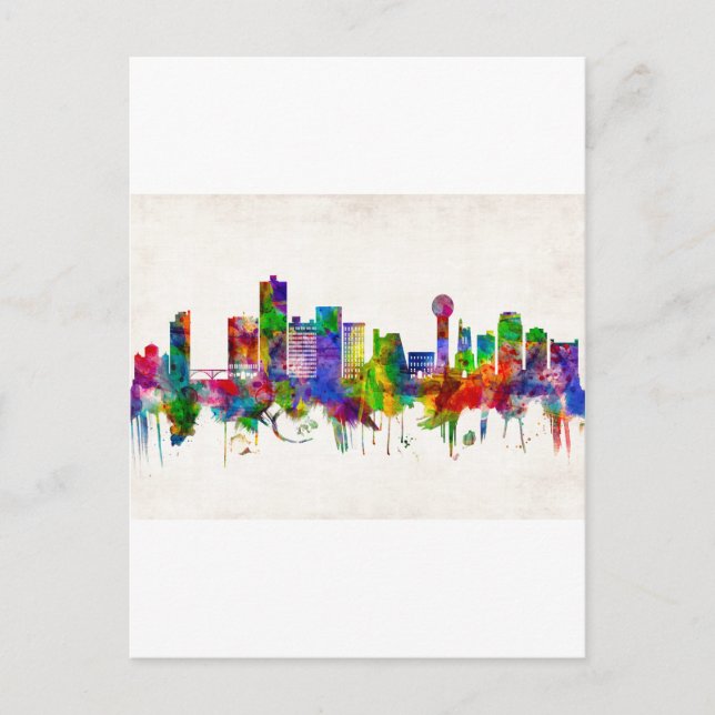 Invitation Carte Postale Skyline de Knoxville (Devant)