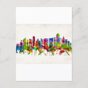 Invitation Carte Postale Skyline de San Diego en Californie