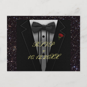 Invitation Carte Postale Smoking polyvalent de RSVP