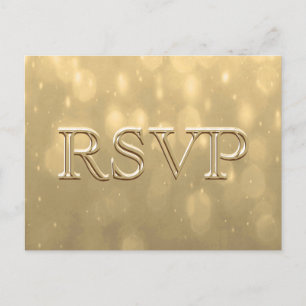 Invitation Carte Postale Soft Bokeh   RSVP
