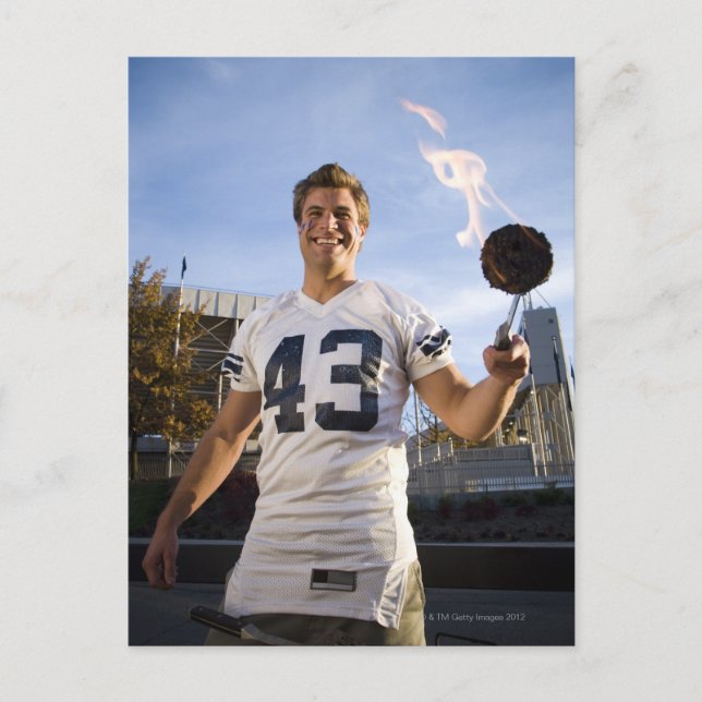 Invitation Carte Postale soirée avant un match de football (Devant)