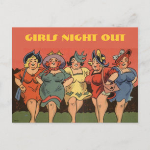 Invitation Carte Postale soirée bachelorette, douche nuptiale, poule ...