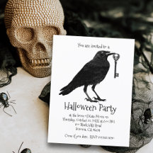 Soirée Halloween Corbeau Gothique