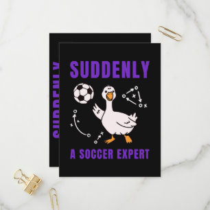 Invitation Carte Postale Soudain un expert en football