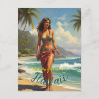 Style Vintage Voyage Hawaïen Honolulu Mid-Pacifiqu