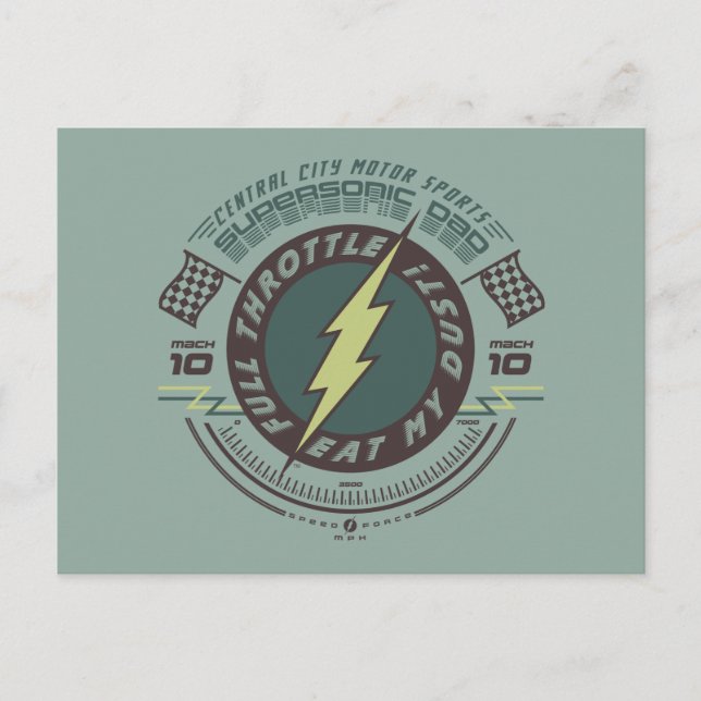 Invitation Carte Postale Supersonic Papa - Central City Motor Sports (Devant)