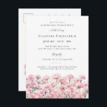 Invitation Carte Postale SURPRISE PARTY 40th Birthday January Birth Flower<br><div class="desc">Create a beautiful birthday theme for your January celebration around January's Birth Flower - the Carnation.</div>