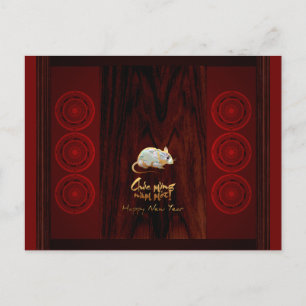 Invitation Carte Postale Tambours en bronze vietnamien Têt Nouvel An 2020 H