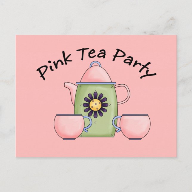 Invitation Carte Postale Tea_rose (Devant)