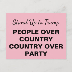 Invitation Carte Postale Tenez-Vous À La Tête Des Gens De Trump Au Sujet Du