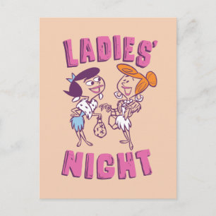 Invitation Carte Postale The Flintstones   Betty & Wilma - Ladies' Night