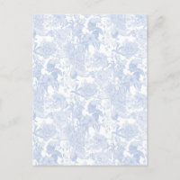 Toile Florale Victorienne en Bleu de Wedgewood
