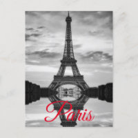 Tour Eiffel Noir Blanc Paris Voyage en Europe