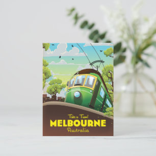 Invitation Carte Postale Tramway de Melbourne Australie