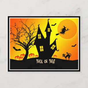 Invitation Carte Postale Trick or Treat, Halloween