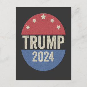 Invitation Carte Postale Trump 2024 Votez à nouveau Élection drôle Trump En