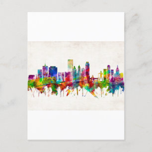 Invitation Carte Postale Tulsa Oklahoma Skyline