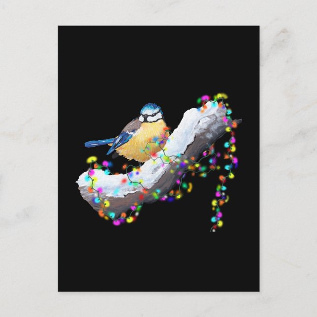 Invitation Carte Postale Twinkle Twinkle Little Mésange (Devant)