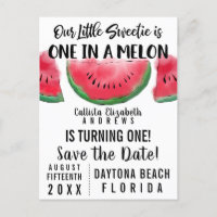 Un dans un Melon Watercolor Watermelon Enregistrer